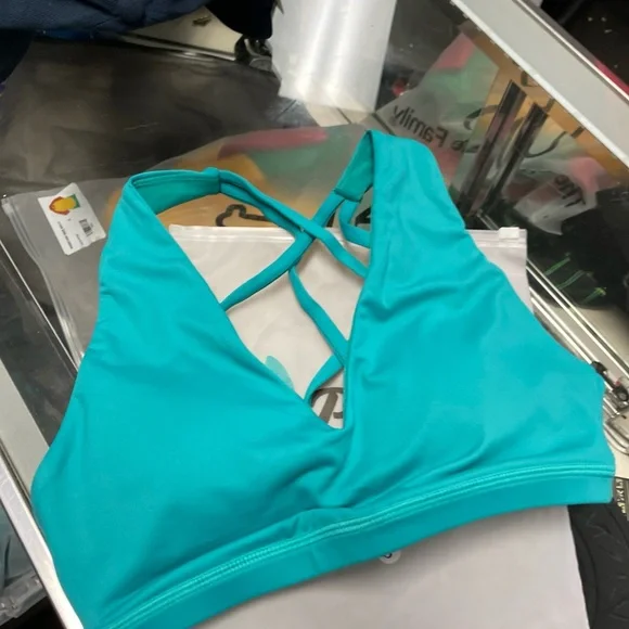 P'tula Coral Strappy Sports Bra TEAL Women’s SZ SMALL NWT New In Bag - Picture 2 of 10